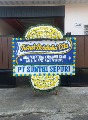Papan Bunga Duka di Panggema